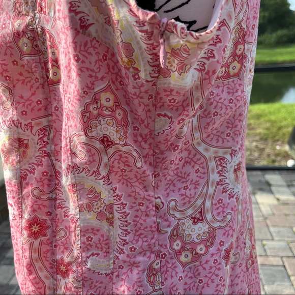 Tommy Hilfiger Pink Paisley Sleeveless Dress - Picture 3 of 5